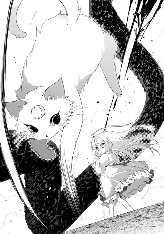 モフモフな白猫