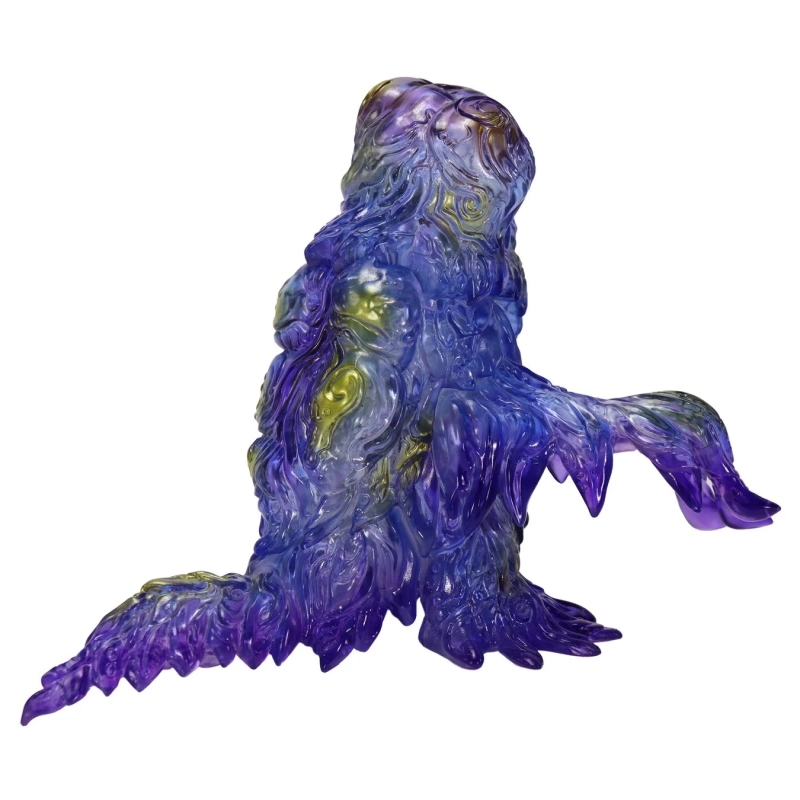 紫と緑の半透明なオブジェ