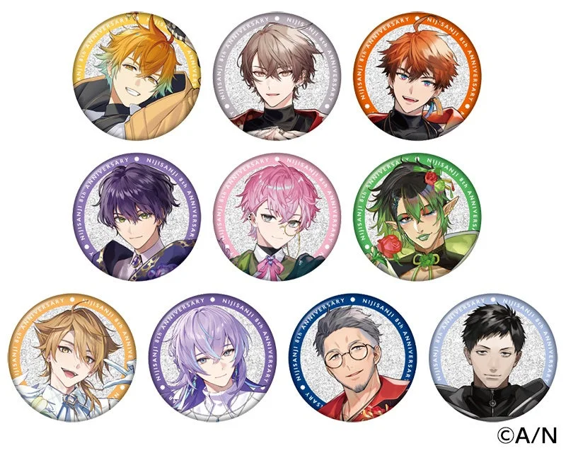 【にじさんじ 8th Anniversary】ランダムグリッター缶バッジ Bグループ