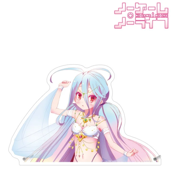ノーゲーム・ノーライフ 描き下ろし 白 踊り子ver. 特大ダイカットアクリルパネル