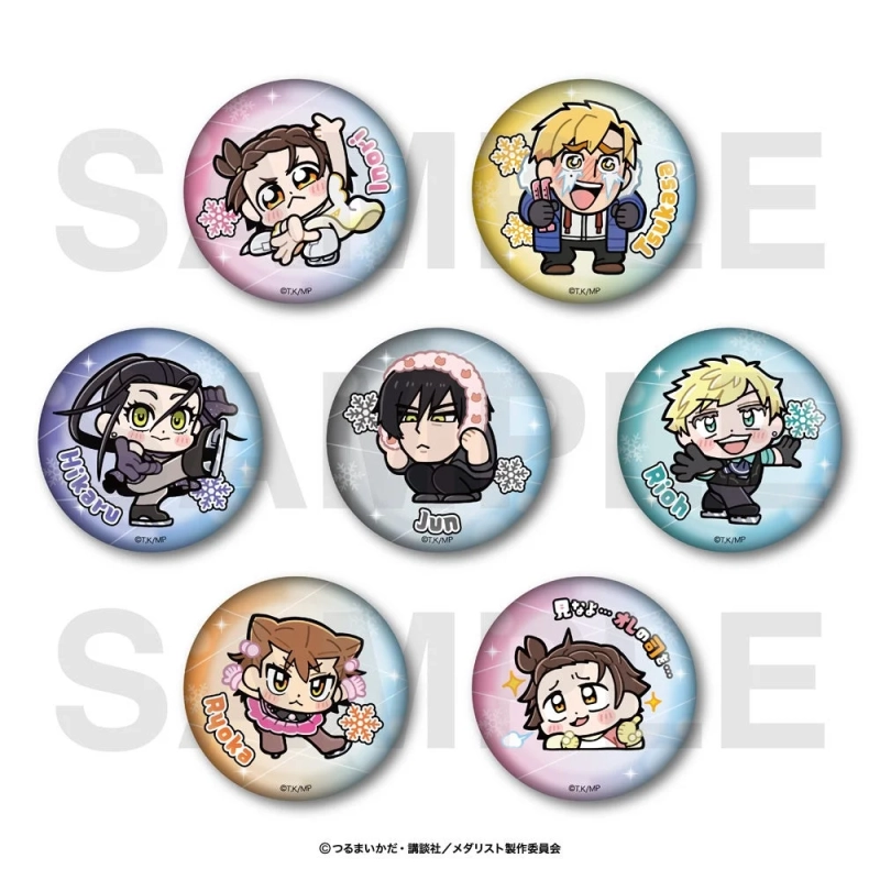 ミニキャラトレーディングメタリック缶バッジ