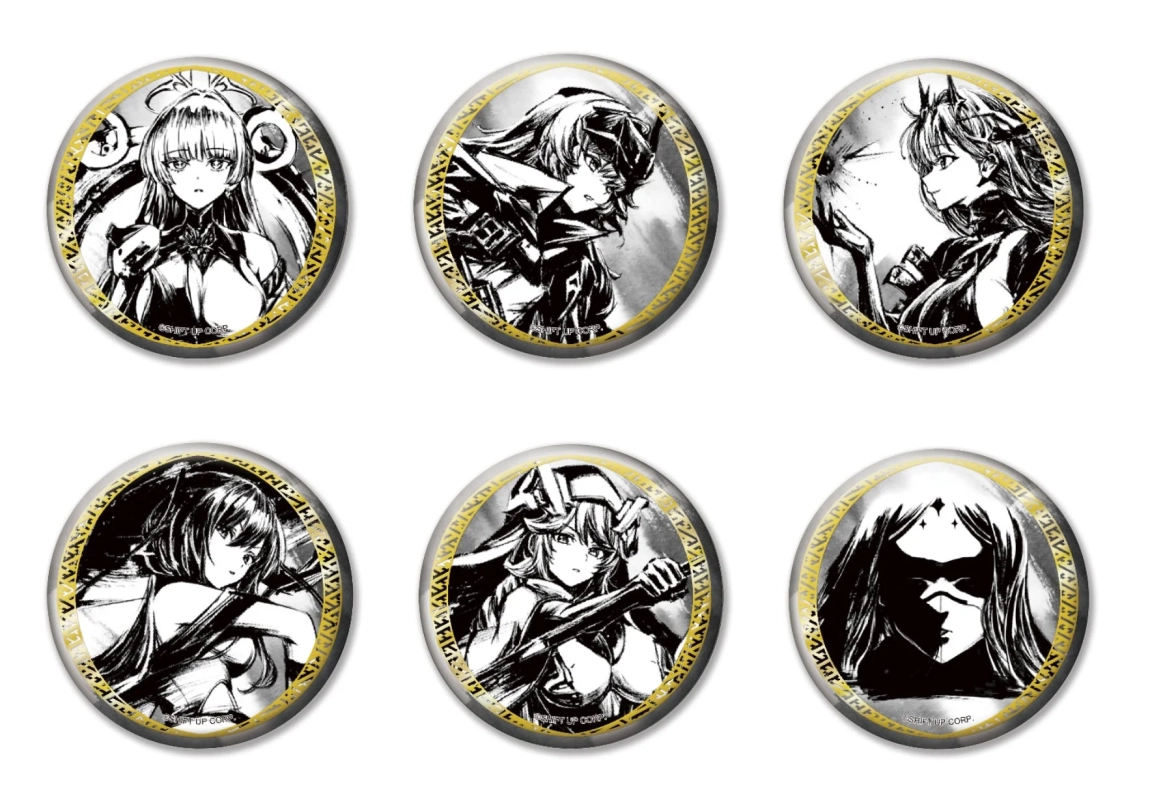 墨絵トレーディング和紙缶バッジ