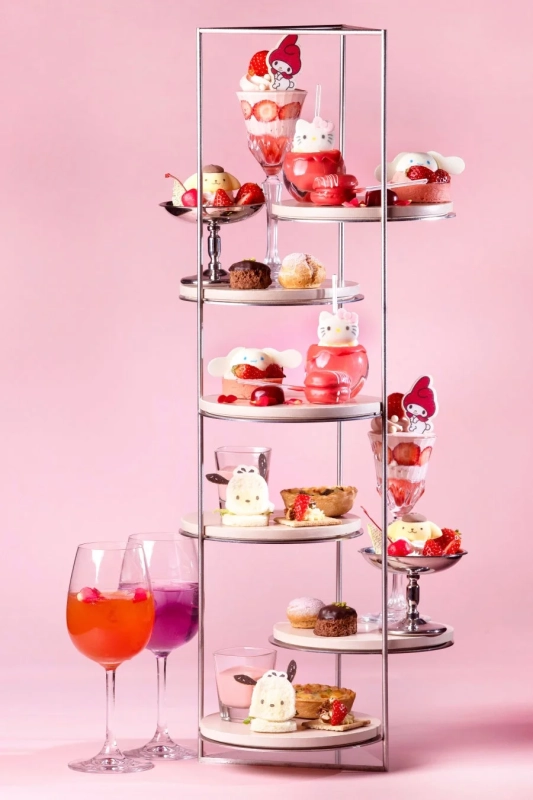 アフタヌーンティー全景と詳細メニュー