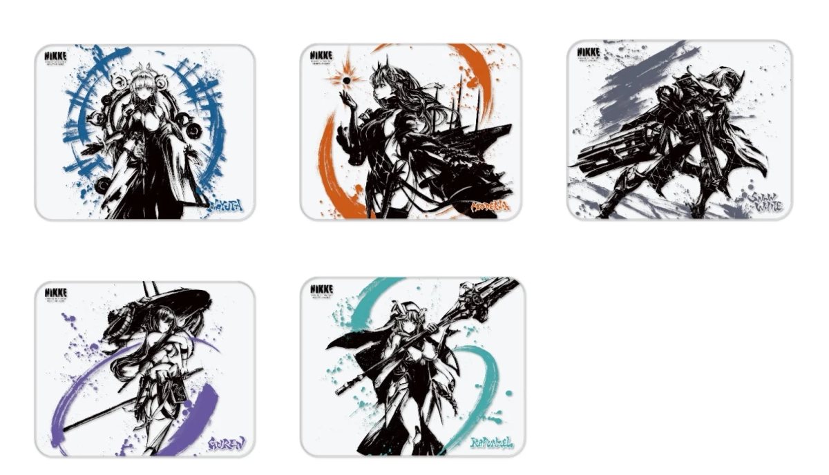 墨絵ガラスマウスパッド 全5種