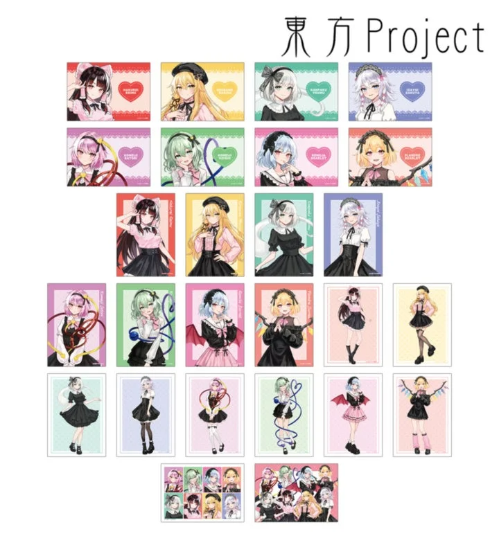 松本能人イラスト ガーリーファッションver. トレーディングブロマイド