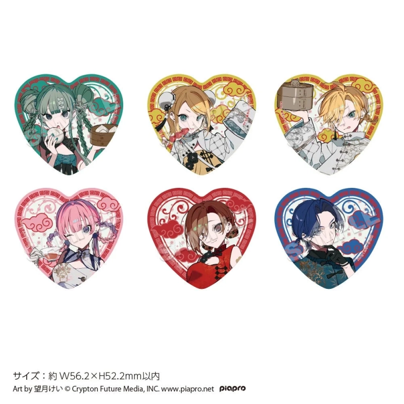 トレーディングハート缶バッジ