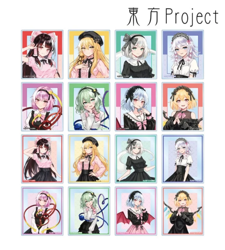 松本能人イラスト ガーリーファッションver. トレーディングアクリルカード