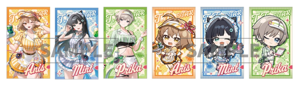 カフェメニュー注文特典（ちびキャラ）