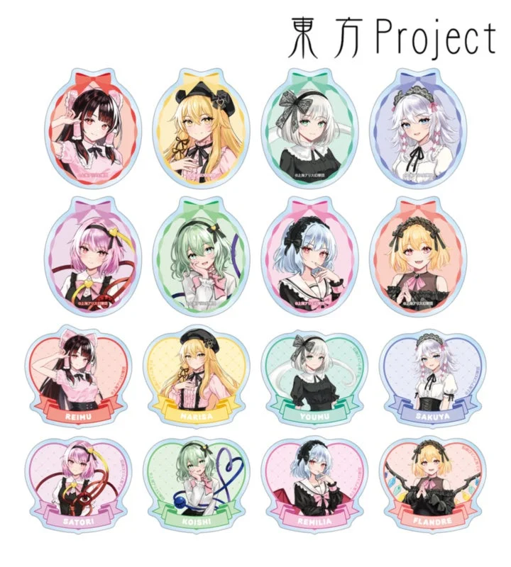 松本能人イラスト ガーリーファッションver. トレーディングクリアダイカットステッカー