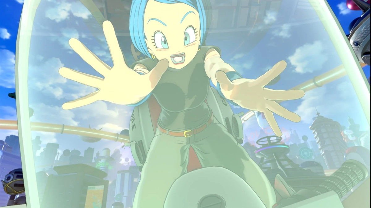 ブルマと未来的な乗り物