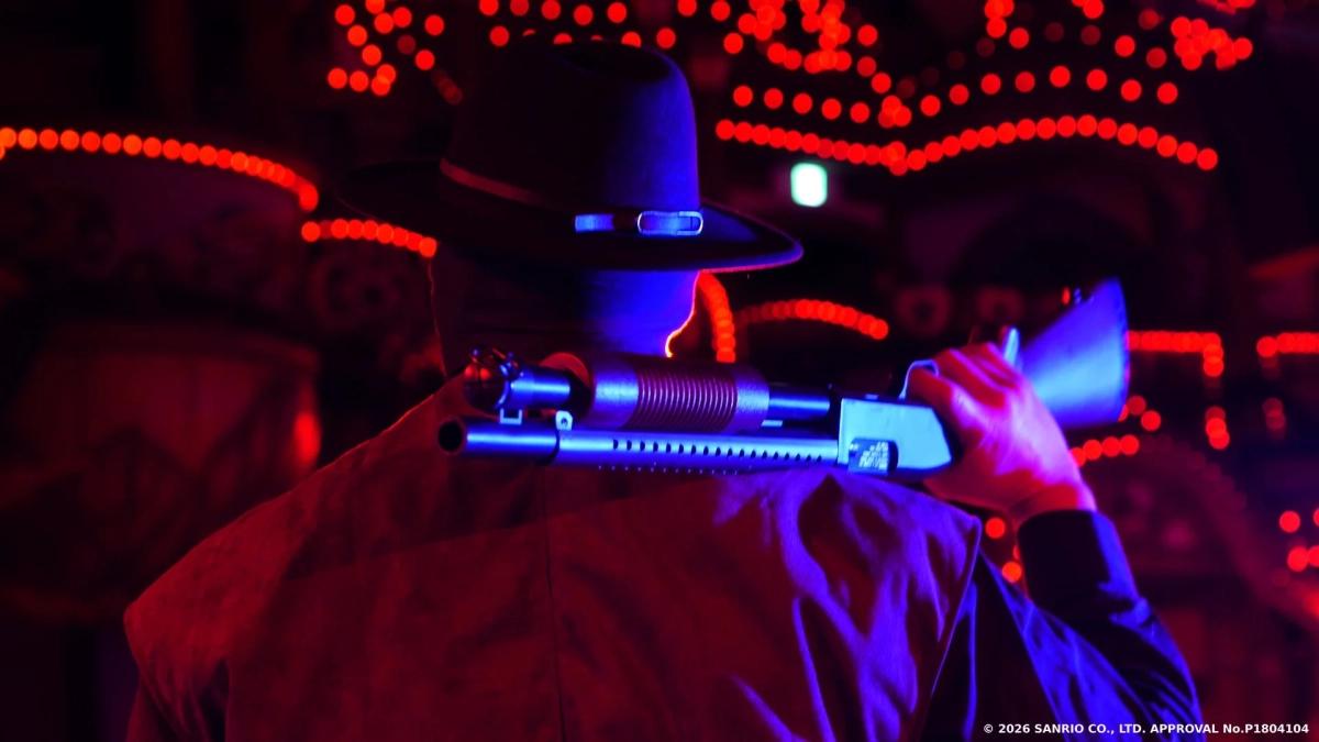 ショットガンを担いだ人物の画像