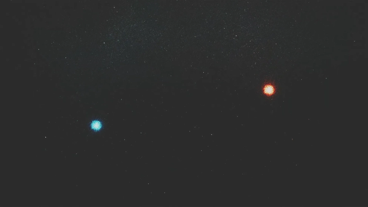 幻想的な星空